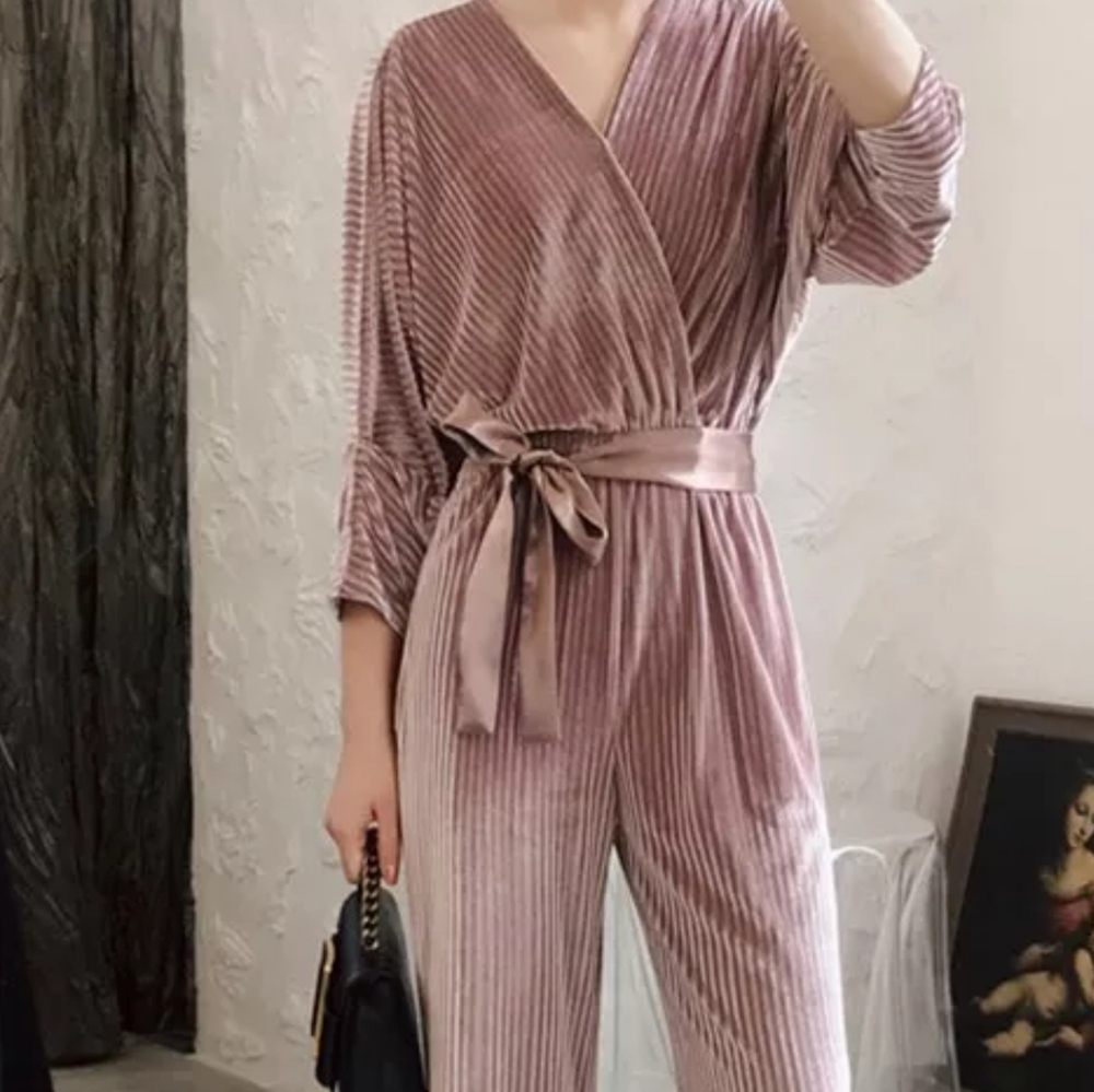 Velour jumpsuit